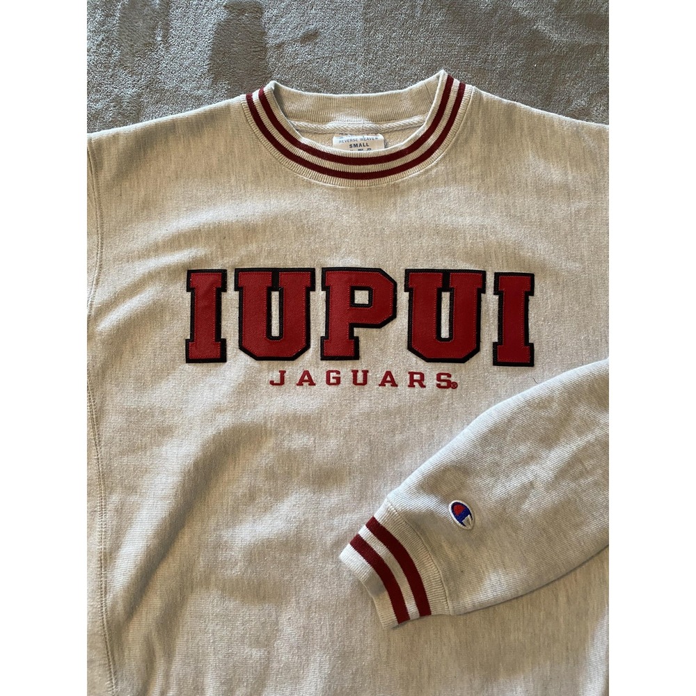Champion Reverse Weave Sweatshirt Mens Small IUPUI Jaguars NCAA‎ Athleisure